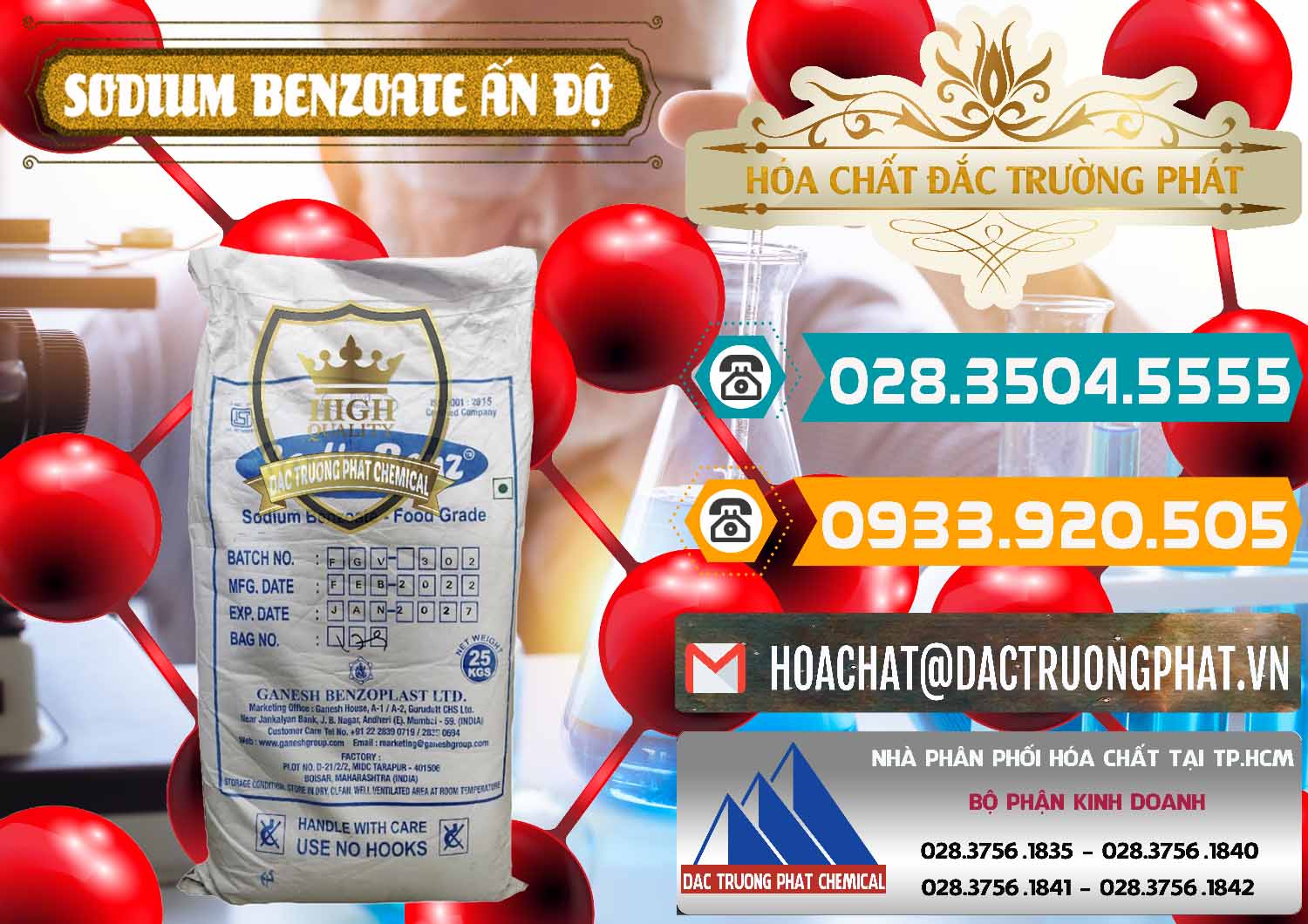 Nhập khẩu & bán Sodium Benzoate - Mốc Bột Ấn Độ India - 0361 - Công ty chuyên bán ( cung cấp ) hóa chất tại TP.HCM - congtyhoachat.vn