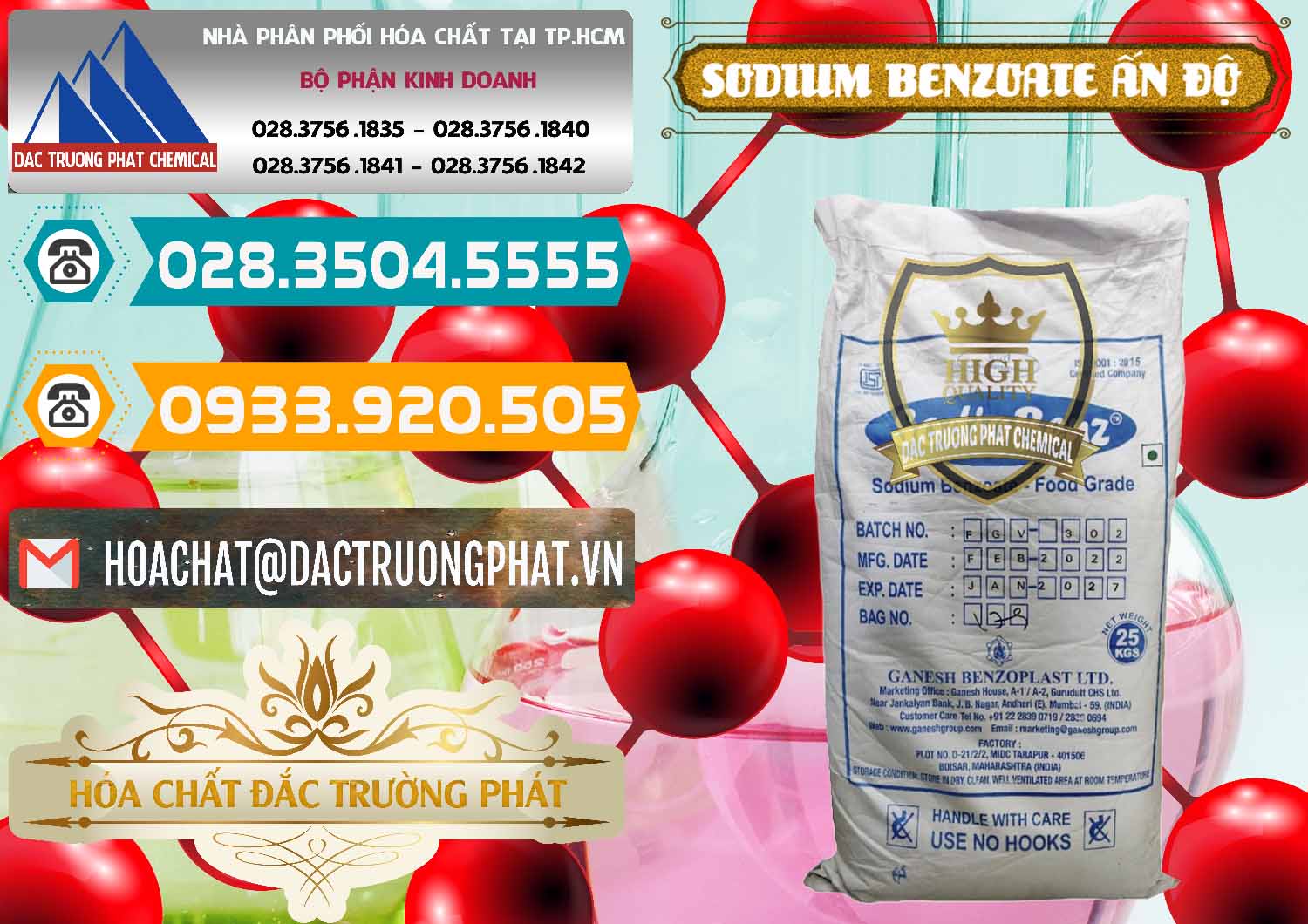 Nơi chuyên nhập khẩu ( bán ) Sodium Benzoate - Mốc Bột Ấn Độ India - 0361 - Công ty cung cấp & nhập khẩu hóa chất tại TP.HCM - congtyhoachat.vn