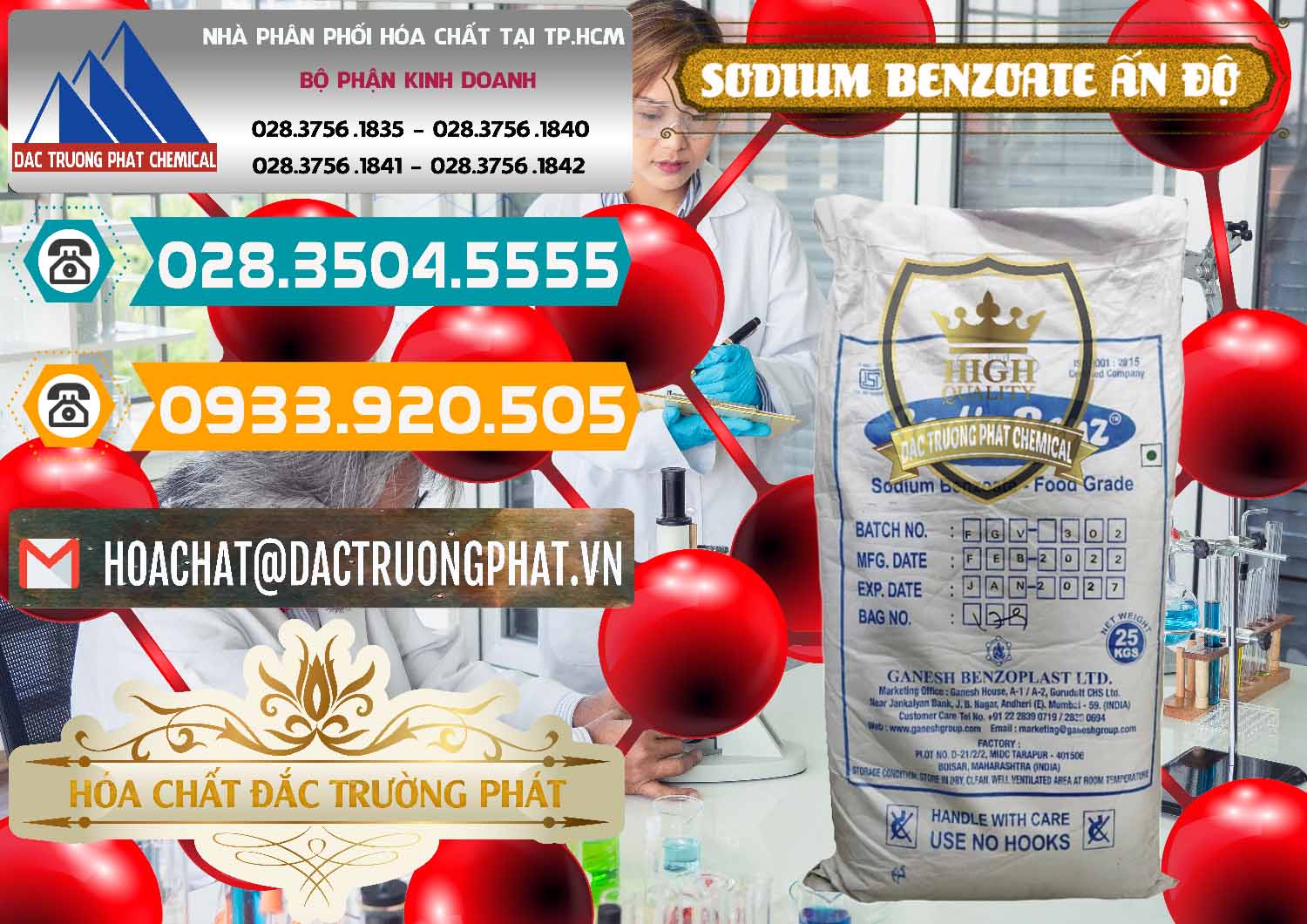 Công ty chuyên bán - cung cấp Sodium Benzoate - Mốc Bột Ấn Độ India - 0361 - Công ty chuyên kinh doanh ( cung cấp ) hóa chất tại TP.HCM - congtyhoachat.vn