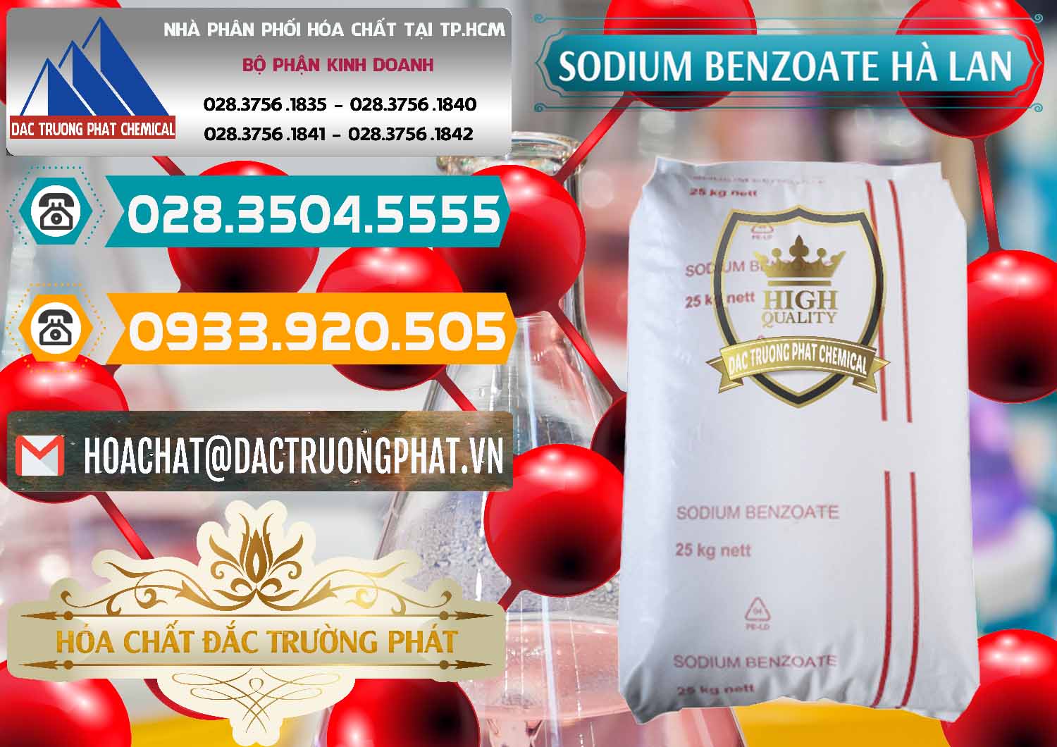 Nơi kinh doanh _ bán Sodium Benzoate - Mốc Bột Chữ Cam Hà Lan Netherlands - 0360 - Chuyên nhập khẩu _ phân phối hóa chất tại TP.HCM - congtyhoachat.vn