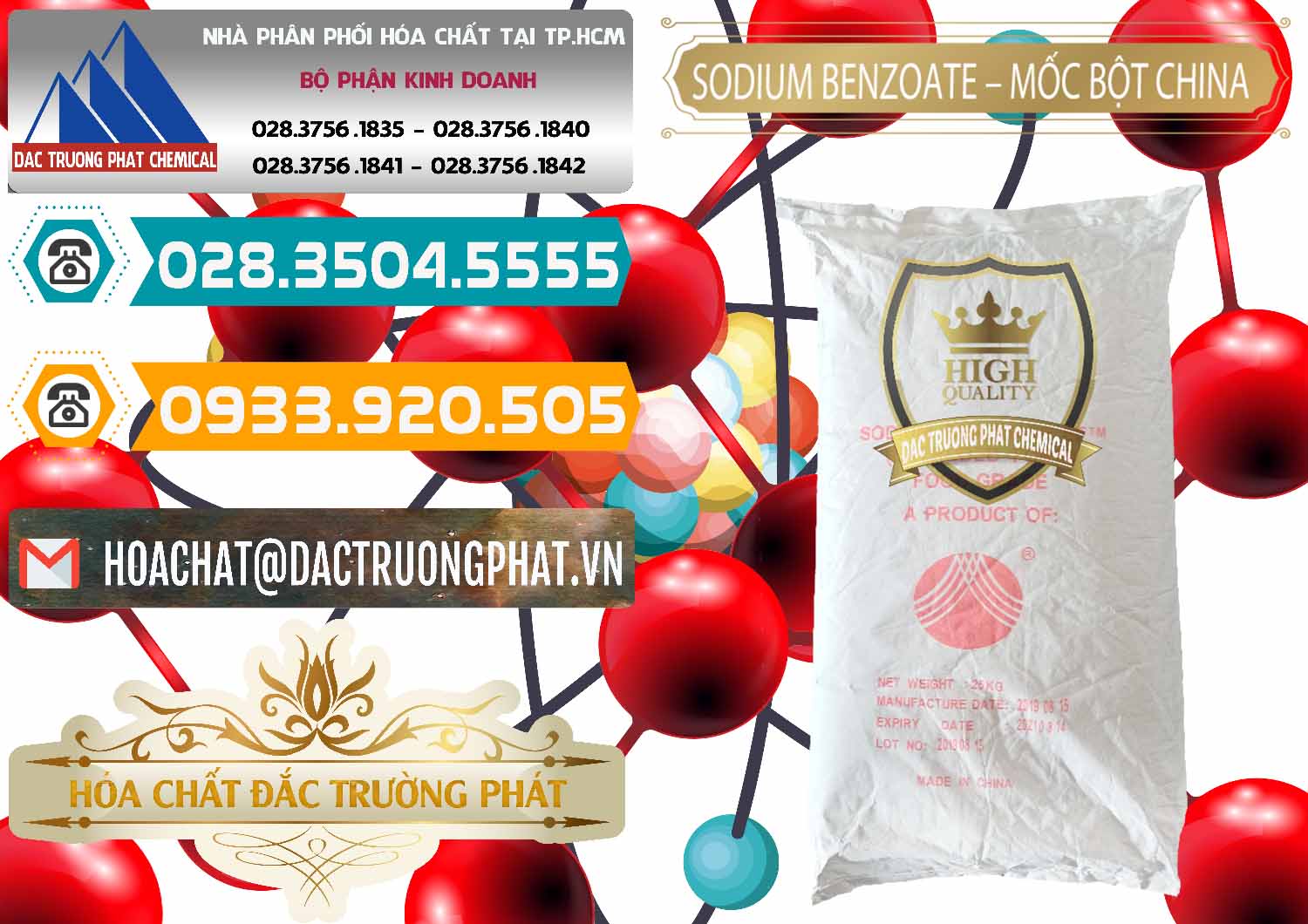 Cty chuyên nhập khẩu - bán Sodium Benzoate - Mốc Bột Chữ Cam Food Grade Trung Quốc China - 0135 - Nhà phân phối & kinh doanh hóa chất tại TP.HCM - congtyhoachat.vn