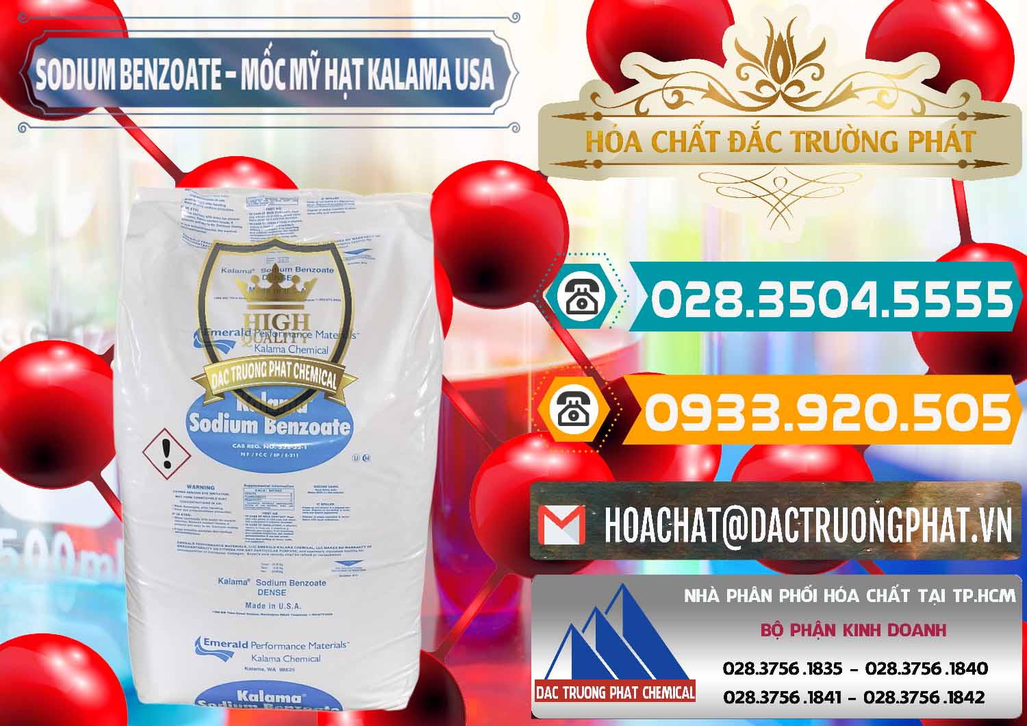 Cty chuyên phân phối ( bán ) Sodium Benzoate - Mốc Hạt Kalama Food Grade Mỹ Usa - 0137 - Đơn vị chuyên phân phối _ bán hóa chất tại TP.HCM - congtyhoachat.vn