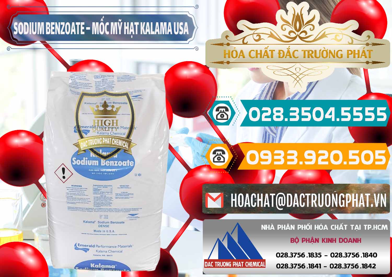 Bán ( phân phối ) Chất chống mốc Benzoate × Benzoate Dạng Hạt Kalama Food Mỹ Chuyên nhập khẩu _ bán Sodium Benzoate - Mốc Hạt Kalama Food Grade Mỹ Usa - 0137 - Nơi chuyên kinh doanh ( phân phối ) hóa chất tại TP.HCM - congtyhoachat.vn