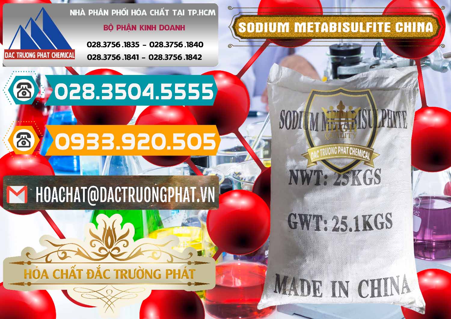 Nơi phân phối ( bán ) Sodium Metabisulfite - NA2S2O5 Trung Quốc China - 0484 - Đơn vị chuyên cung cấp & kinh doanh hóa chất tại TP.HCM - congtyhoachat.vn