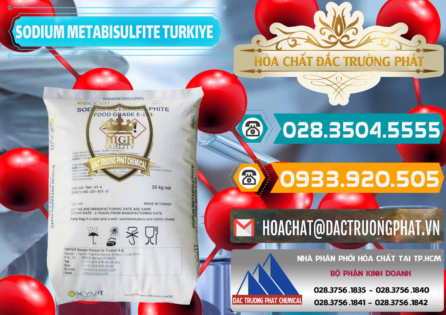 Đơn vị nhập khẩu & bán Sodium Metabisulfite - NA2S2O5 Food Grade E-223 Thổ Nhĩ Kỳ Turkey - 0413 - Cung cấp & phân phối hóa chất tại TP.HCM - congtyhoachat.vn