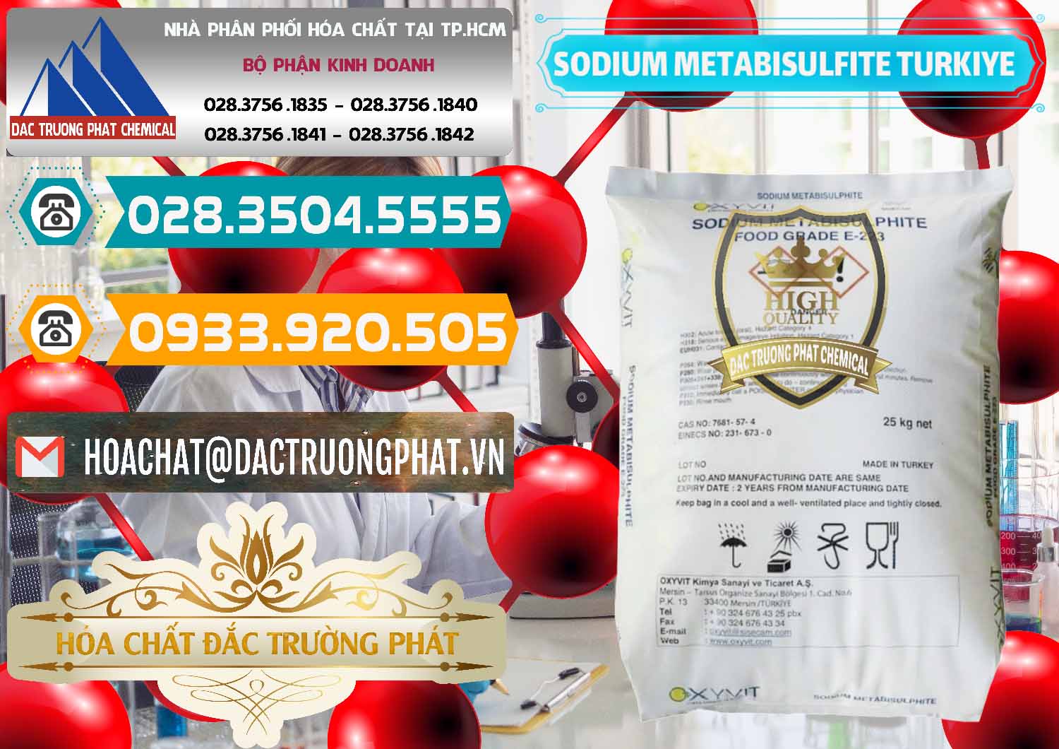 Cty chuyên cung ứng & bán Sodium Metabisulfite - NA2S2O5 Food Grade E-223 Thổ Nhĩ Kỳ Turkey - 0413 - Phân phối & bán hóa chất tại TP.HCM - congtyhoachat.vn