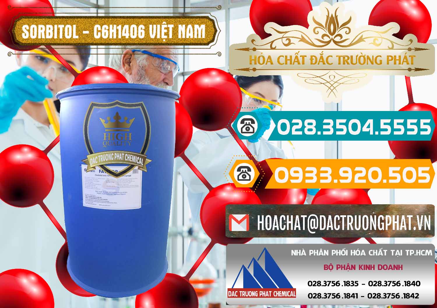 Công ty chuyên cung ứng - phân phối Sorbitol - C6H14O6 Lỏng 70% Food Grade Việt Nam - 0438 - Chuyên cung ứng và phân phối hóa chất tại TP.HCM - congtyhoachat.vn