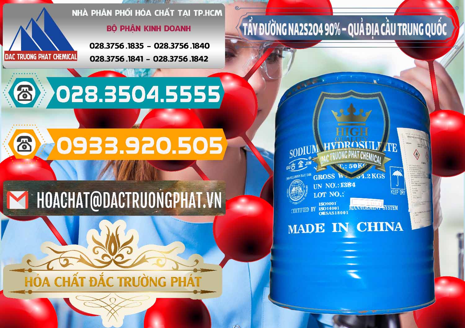Cty chuyên bán _ phân phối Tẩy Đường - NA2S2O4 Logo Quả Địa Cầu Trung Quốc China - 0159 - Công ty cung cấp & kinh doanh hóa chất tại TP.HCM - congtyhoachat.vn