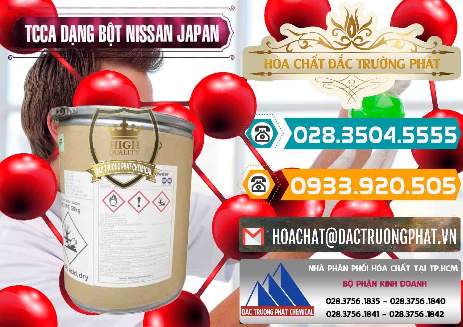 Nơi bán _ cung cấp TCCA - Acid Trichloroisocyanuric 90% Dạng Bột Nissan Nhật Bản Japan - 0375 - Nơi nhập khẩu _ cung cấp hóa chất tại TP.HCM - congtyhoachat.vn
