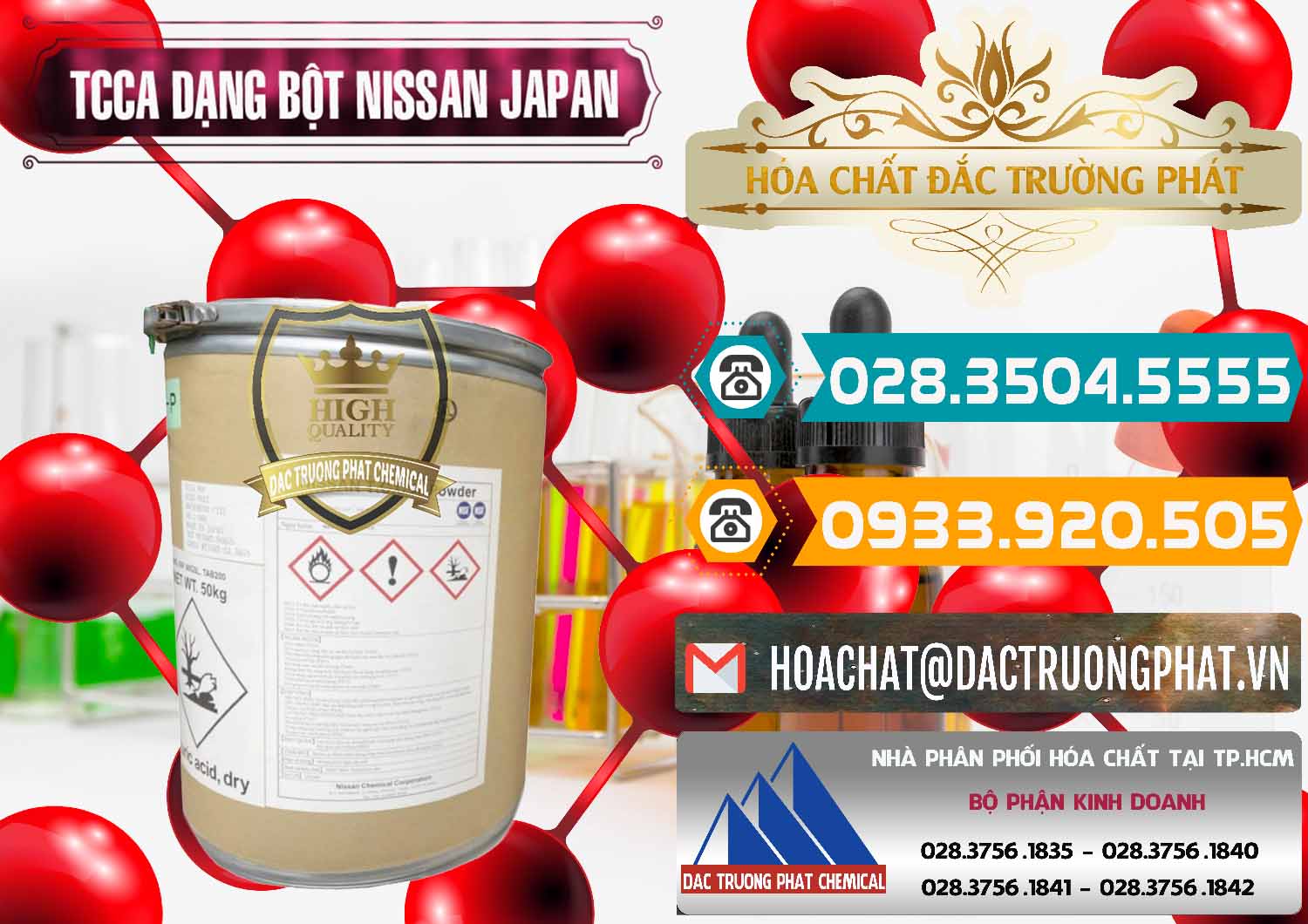 Cty chuyên cung ứng & bán TCCA - Acid Trichloroisocyanuric 90% Dạng Bột Nissan Nhật Bản Japan - 0375 - Phân phối & cung ứng hóa chất tại TP.HCM - congtyhoachat.vn