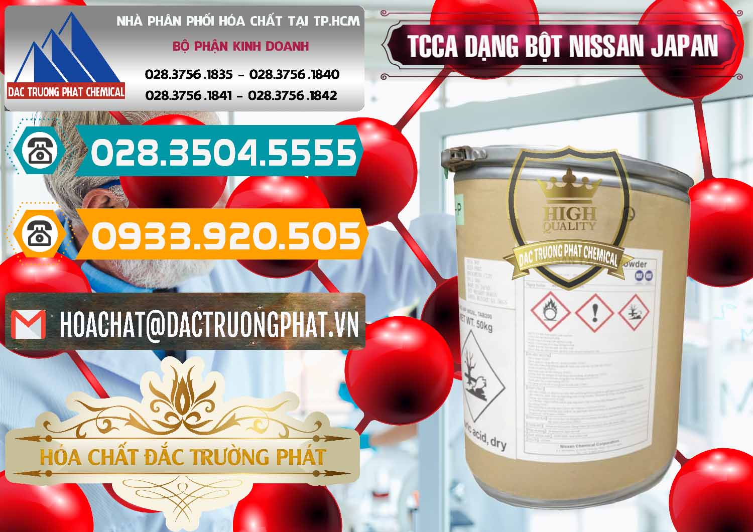 Đơn vị nhập khẩu & bán TCCA - Acid Trichloroisocyanuric 90% Dạng Bột Nissan Nhật Bản Japan - 0375 - Công ty chuyên phân phối & nhập khẩu hóa chất tại TP.HCM - congtyhoachat.vn