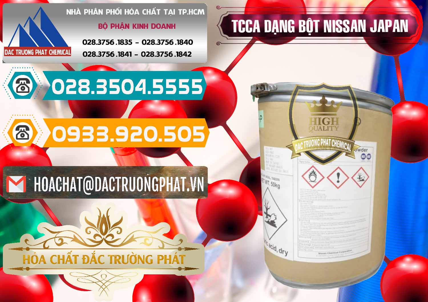 Bán ( cung cấp ) TCCA - Acid Trichloroisocyanuric 90% Dạng Bột Nissan Nhật Bản Japan - 0375 - Nhà cung cấp và bán hóa chất tại TP.HCM - congtyhoachat.vn