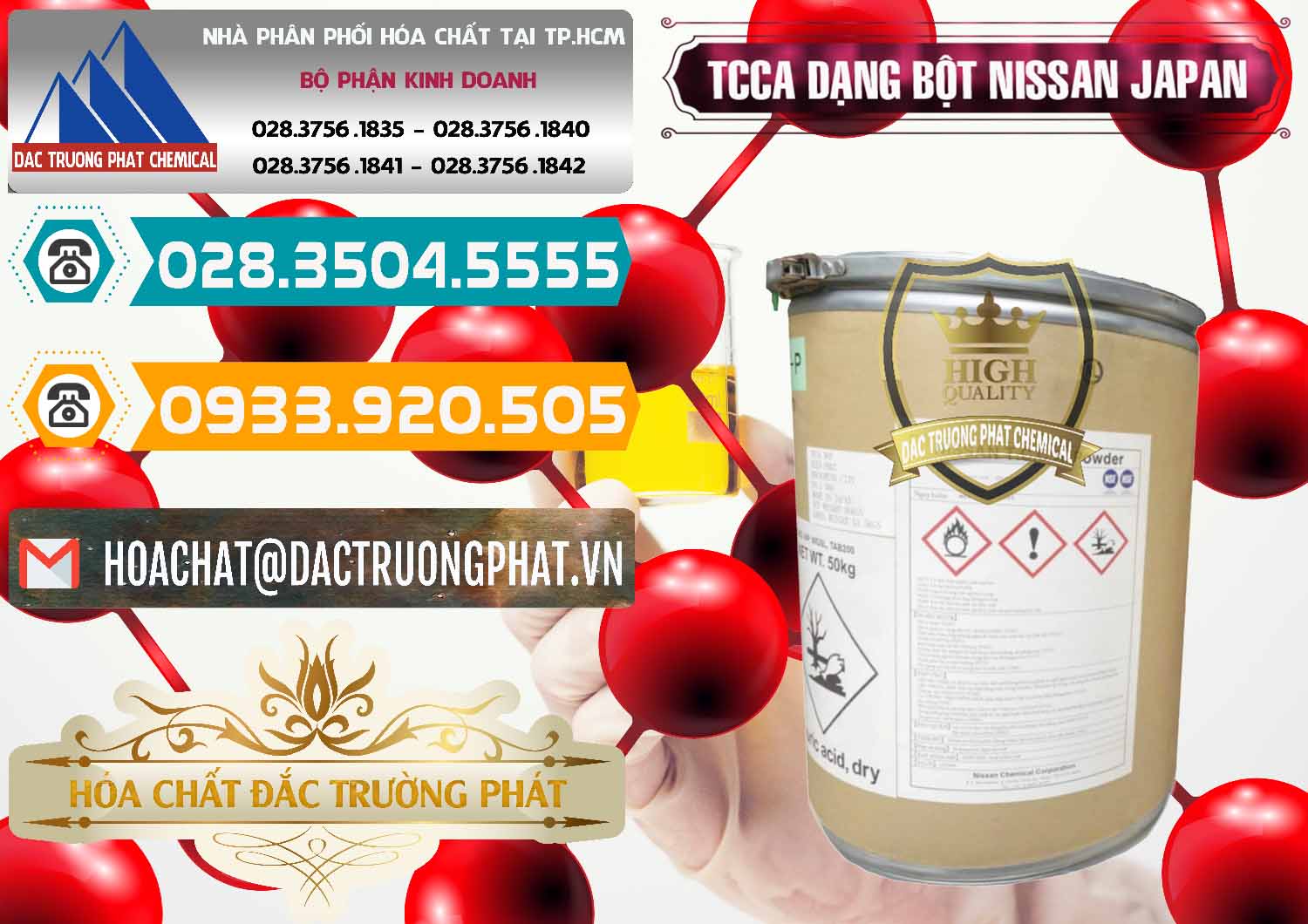 Chuyên bán _ phân phối TCCA - Acid Trichloroisocyanuric 90% Dạng Bột Nissan Nhật Bản Japan - 0375 - Chuyên cung cấp - kinh doanh hóa chất tại TP.HCM - congtyhoachat.vn