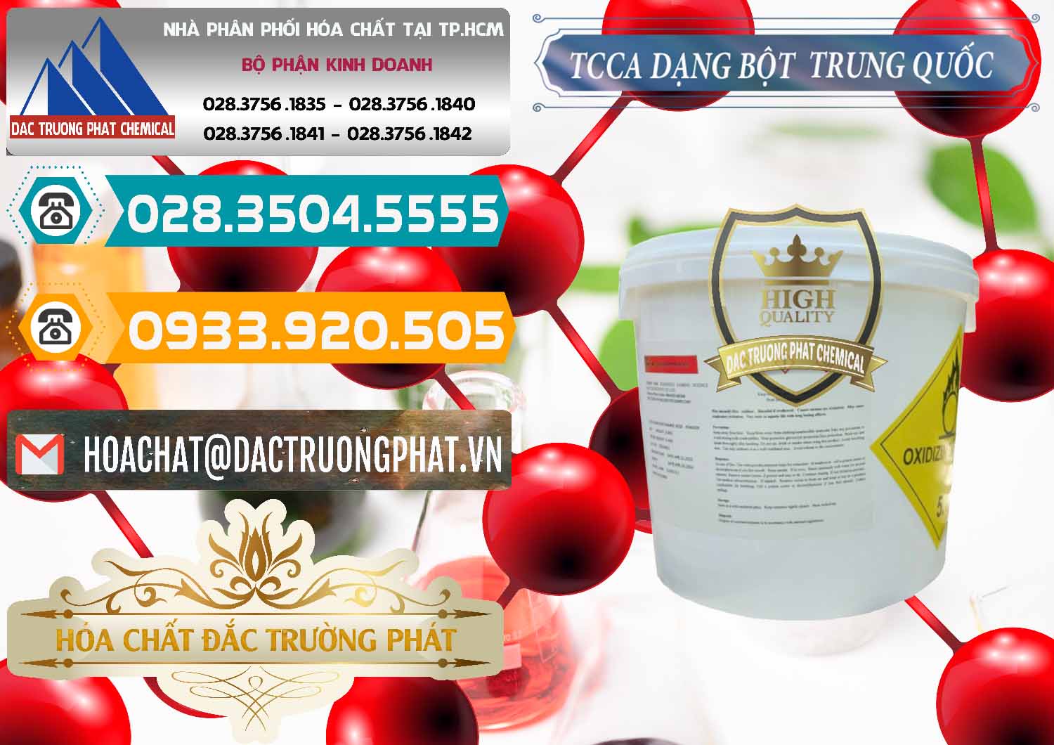Cty cung cấp & bán TCCA - Acid Trichloroisocyanuric Dạng Bột Thùng 5kg Trung Quốc China - 0378 - Cty chuyên nhập khẩu ( cung cấp ) hóa chất tại TP.HCM - congtyhoachat.vn