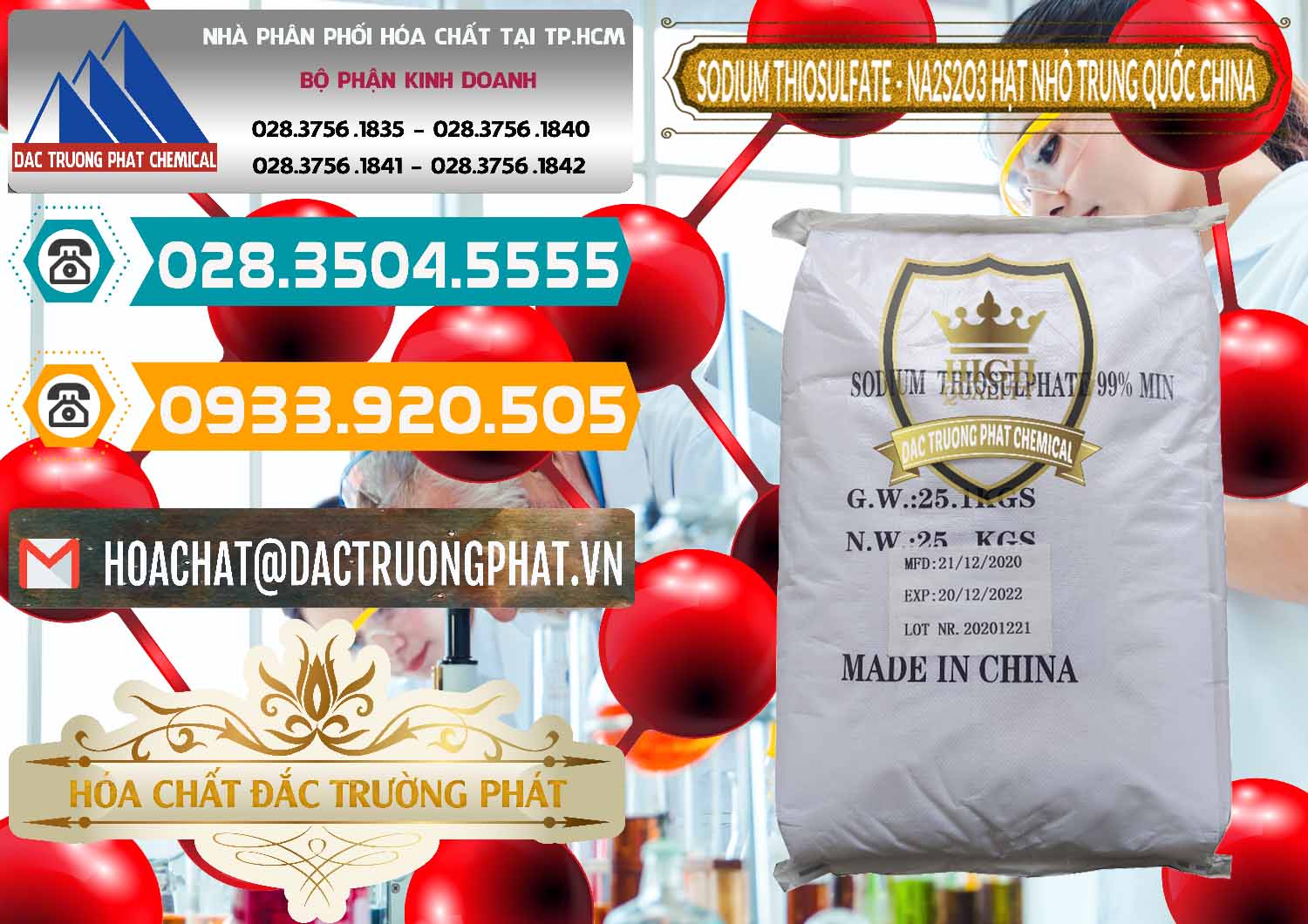 Cty chuyên phân phối & bán Sodium Thiosulfate - NA2S2O3 Hạt Nhỏ Trung Quốc China - 0204 - Nhà nhập khẩu _ phân phối hóa chất tại TP.HCM - congtyhoachat.vn