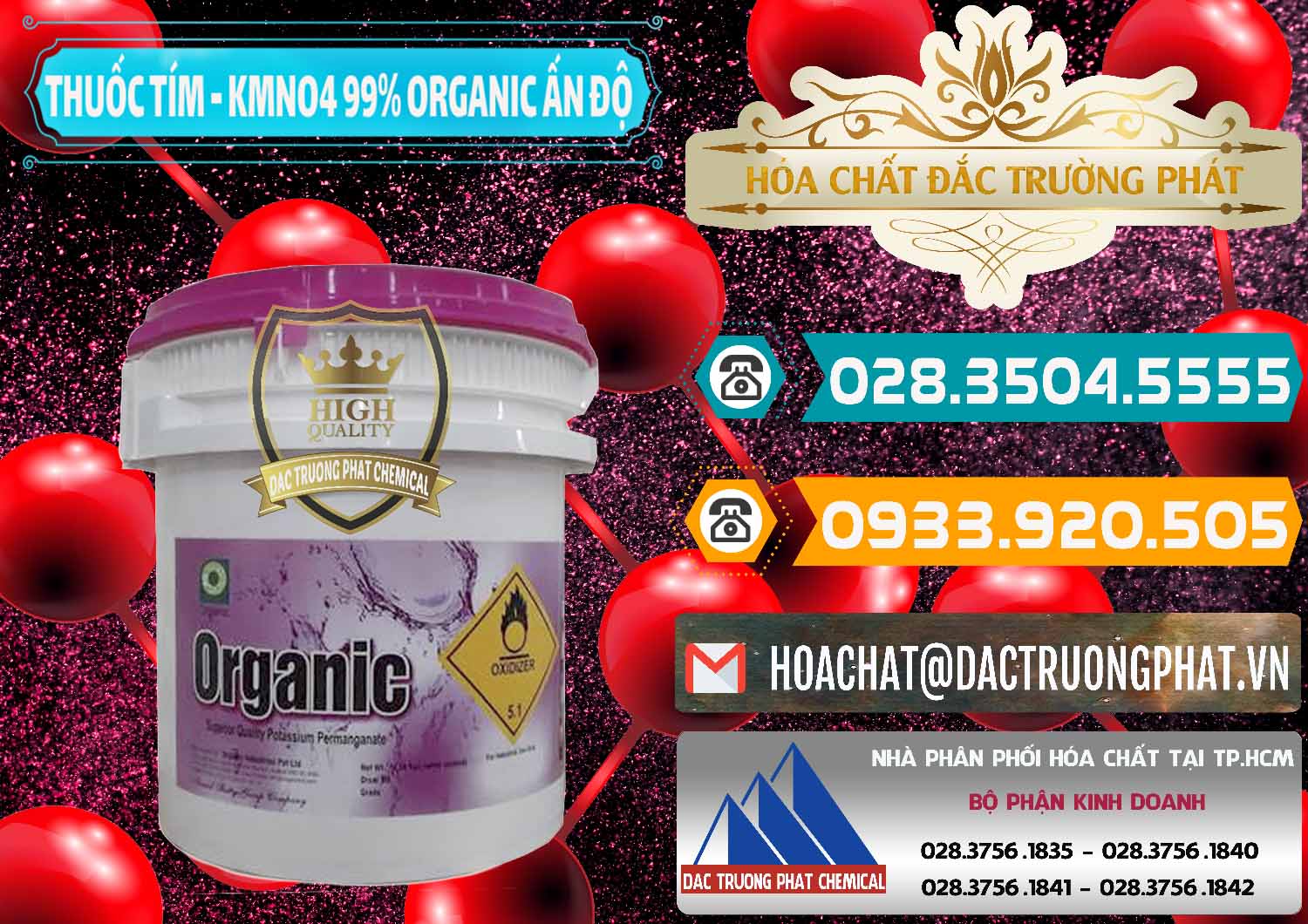 Bán & phân phối Thuốc Tím - KMNO4 99% Organic Ấn Độ India - 0216 - Chuyên nhập khẩu và cung cấp hóa chất tại TP.HCM - congtyhoachat.vn