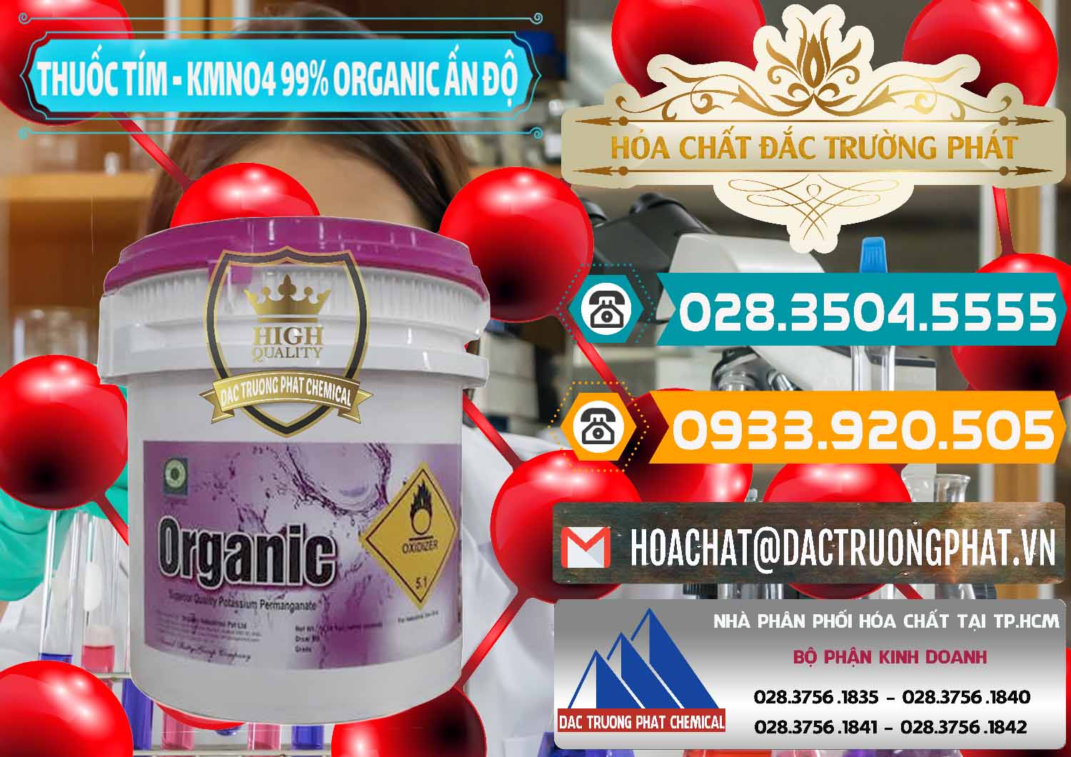 Đơn vị nhập khẩu ( bán ) Thuốc Tím - KMNO4 99% Organic Ấn Độ India - 0216 - Nơi nhập khẩu & phân phối hóa chất tại TP.HCM - congtyhoachat.vn