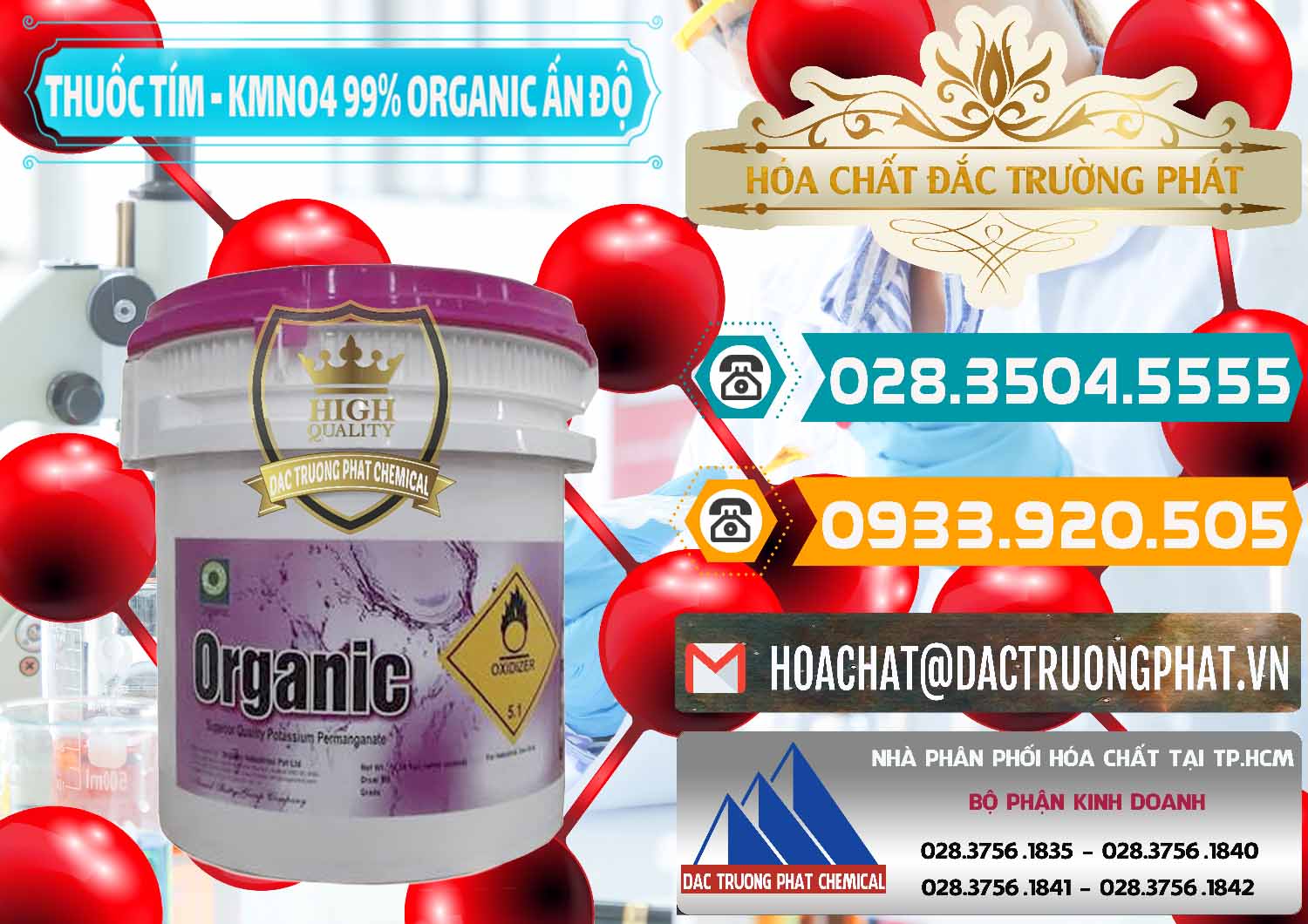 Chuyên bán & cung cấp Thuốc Tím - KMNO4 99% Organic Ấn Độ India - 0216 - Nơi chuyên phân phối ( cung ứng ) hóa chất tại TP.HCM - congtyhoachat.vn