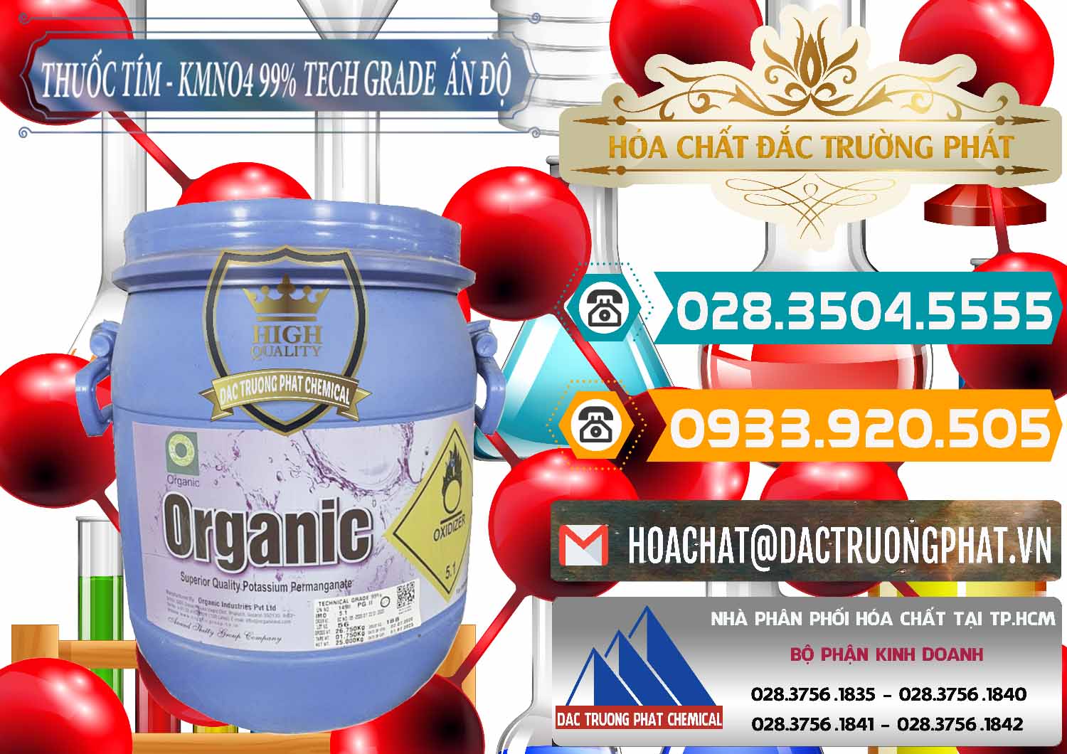 Đơn vị chuyên bán ( cung ứng ) Thuốc Tím - KMNO4 99% Organic Group Ấn Độ India - 0250 - Nơi chuyên kinh doanh _ phân phối hóa chất tại TP.HCM - congtyhoachat.vn