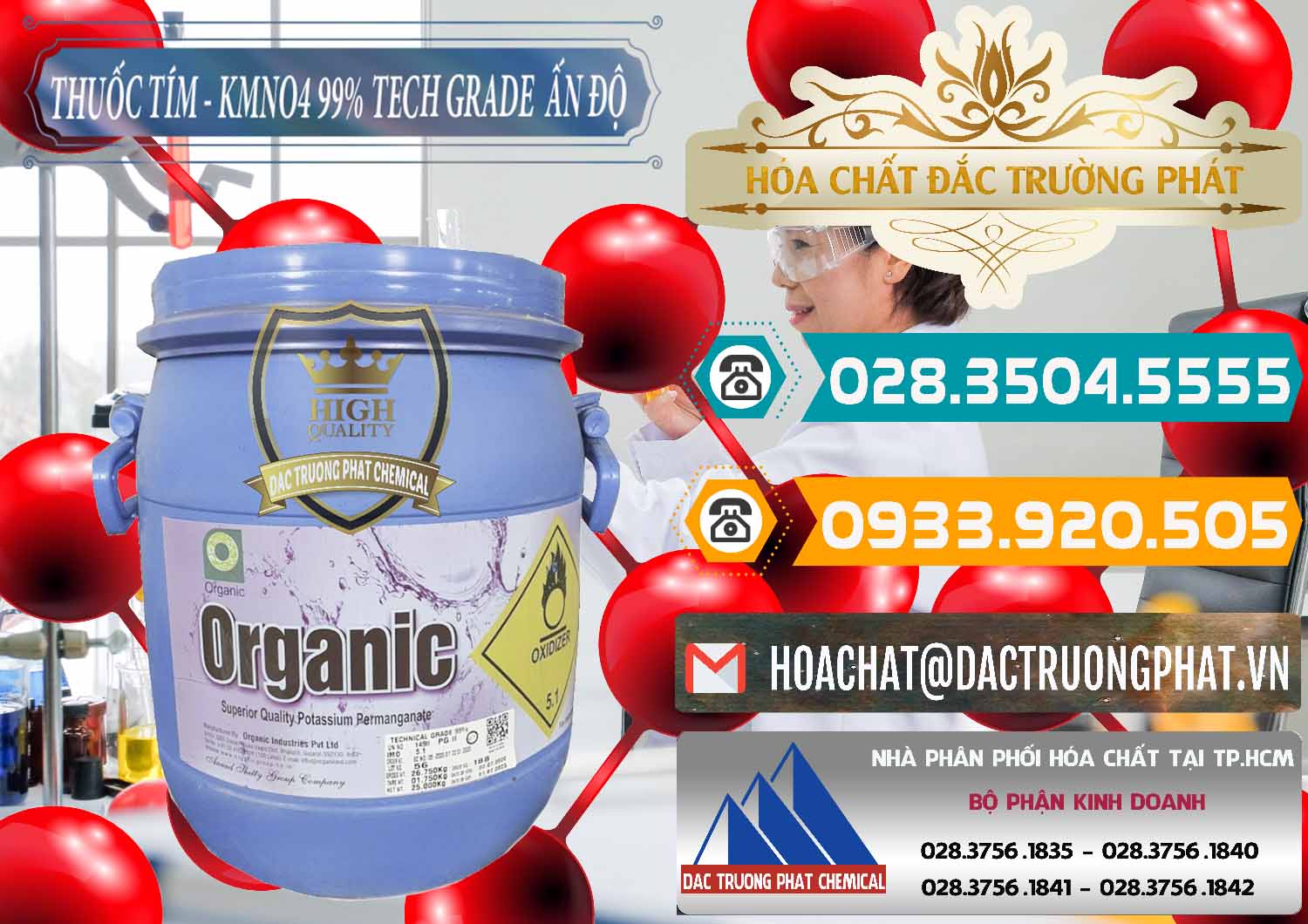 Cty chuyên cung ứng & bán Thuốc Tím - KMNO4 99% Organic Group Ấn Độ India - 0250 - Công ty chuyên kinh doanh - cung cấp hóa chất tại TP.HCM - congtyhoachat.vn