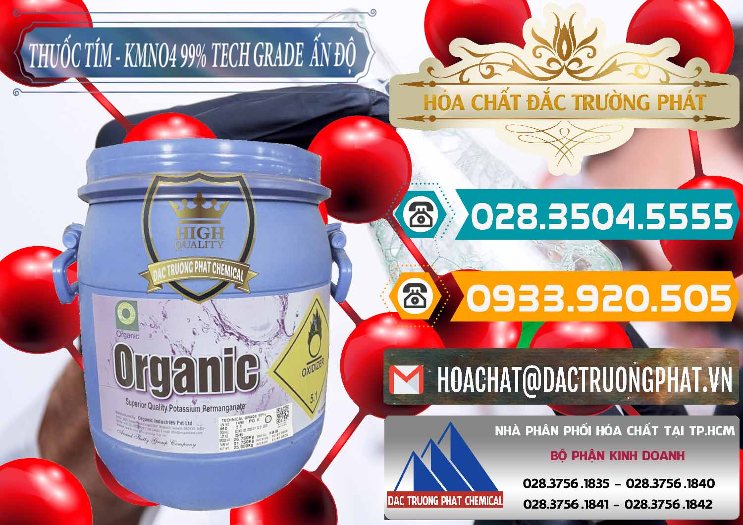 Công ty phân phối - bán Thuốc Tím - KMNO4 99% Organic Group Ấn Độ India - 0250 - Đơn vị cung cấp và phân phối hóa chất tại TP.HCM - congtyhoachat.vn