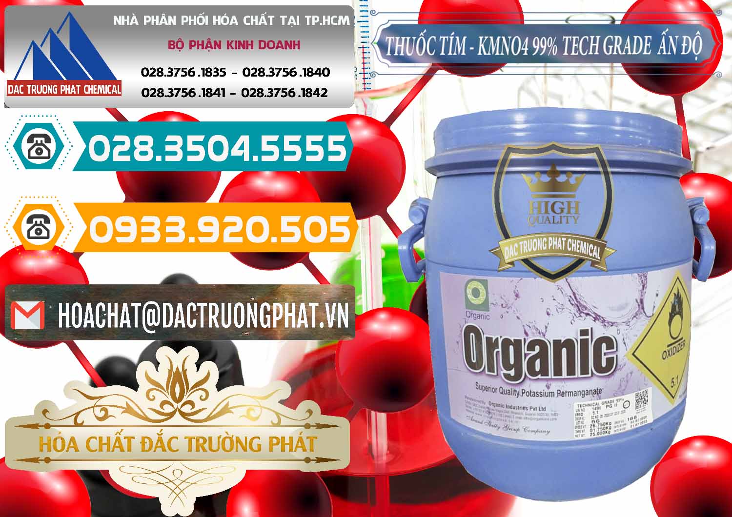 Chuyên cung cấp và bán Thuốc Tím - KMNO4 99% Organic Group Ấn Độ India - 0250 - Nơi chuyên cung cấp _ bán hóa chất tại TP.HCM - congtyhoachat.vn