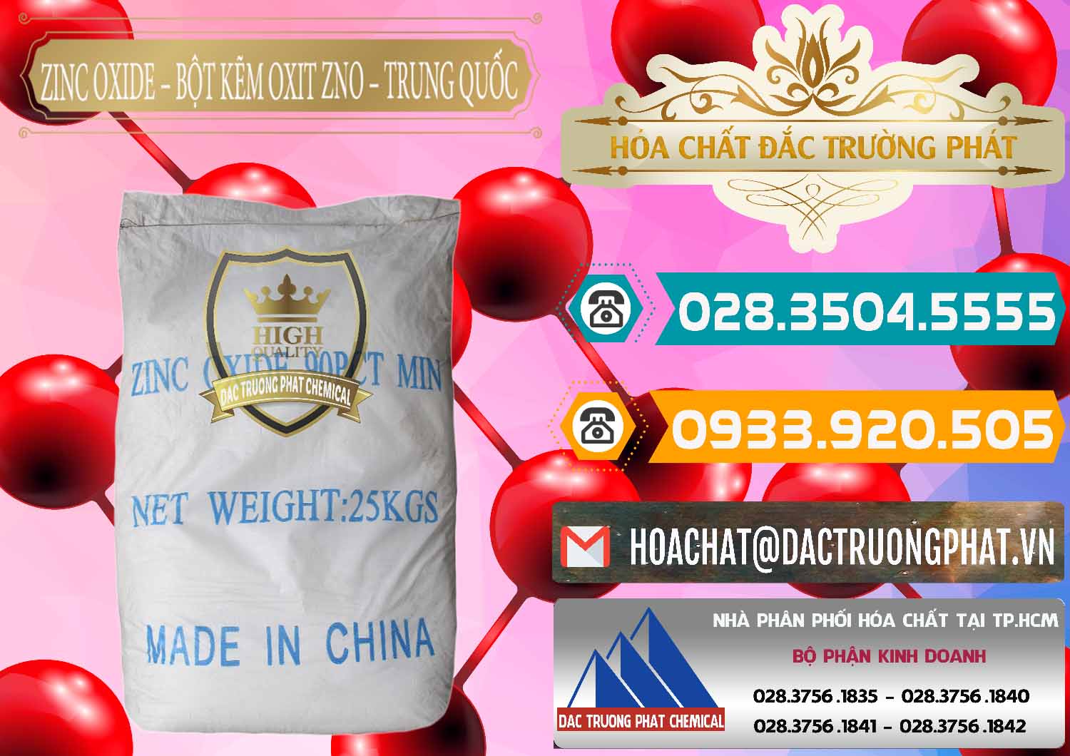 Nhà phân phối - bán Zinc Oxide - Bột Kẽm Oxit ZNO Trung Quốc China - 0182 - Công ty cung cấp ( bán ) hóa chất tại TP.HCM - congtyhoachat.vn