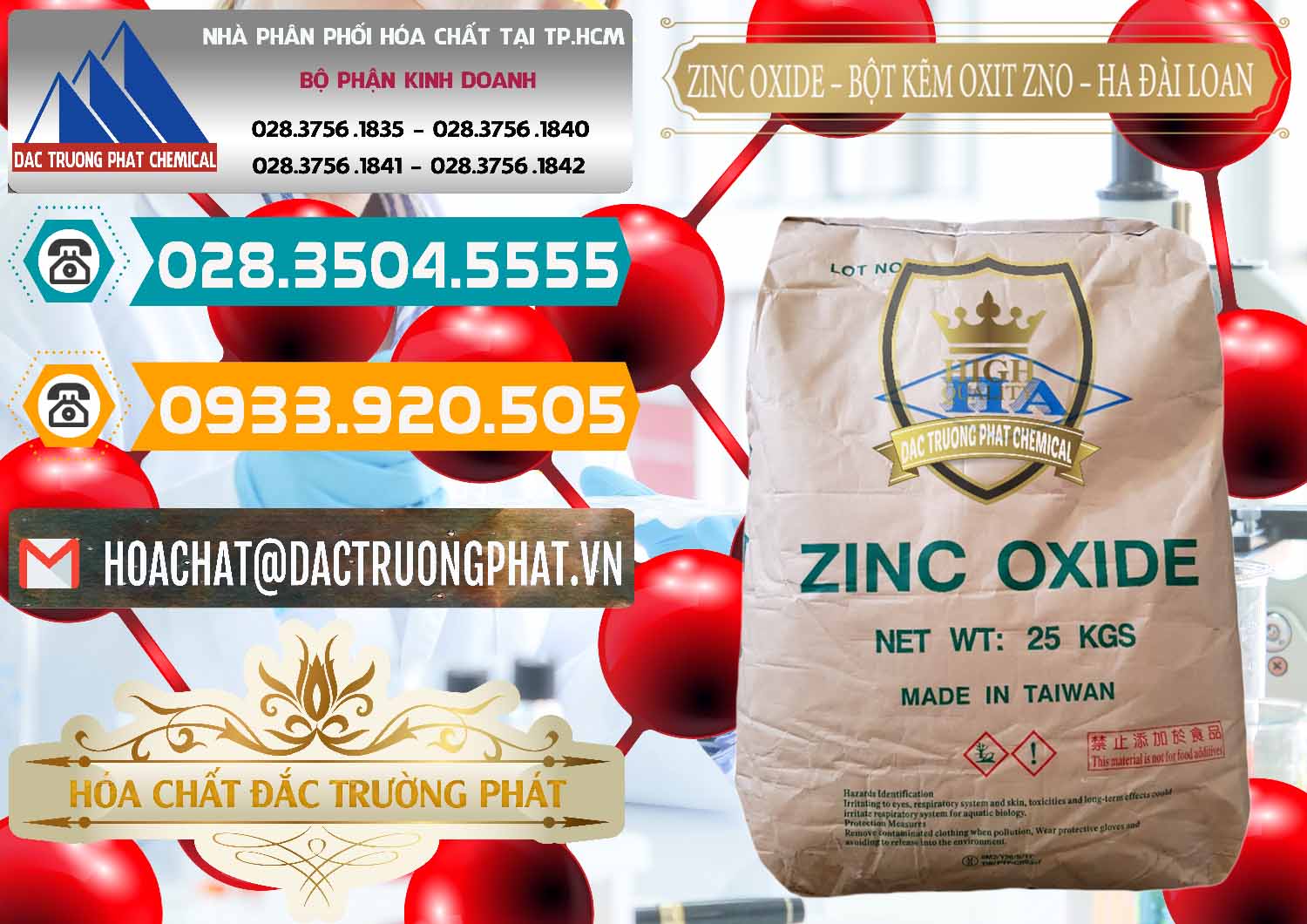Cty chuyên phân phối & bán Zinc Oxide - Bột Kẽm Oxit ZNO HA Đài Loan Taiwan - 0180 - Đơn vị cung cấp & phân phối hóa chất tại TP.HCM - congtyhoachat.vn