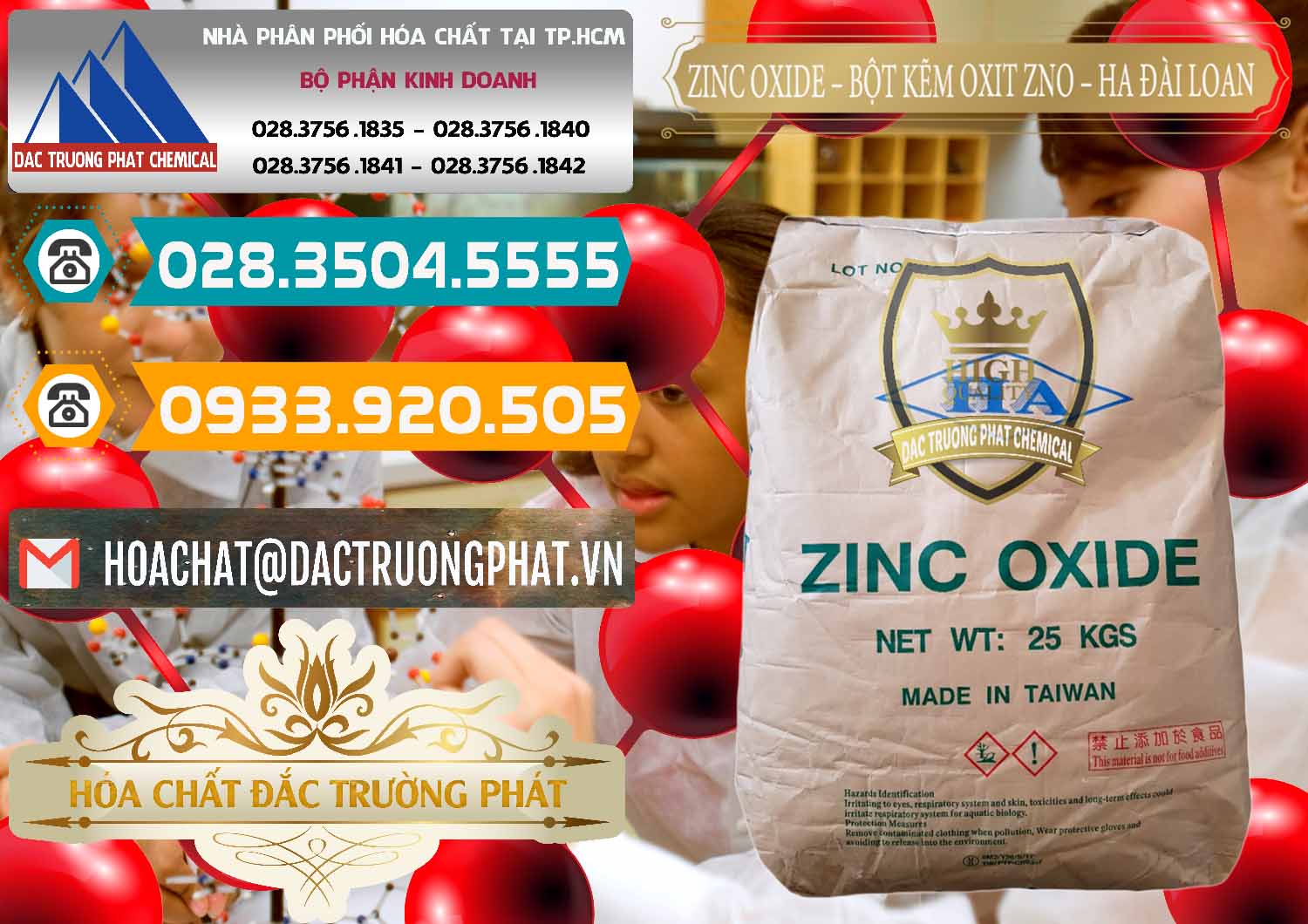 Đơn vị chuyên cung ứng - bán Zinc Oxide - Bột Kẽm Oxit ZNO HA Đài Loan Taiwan - 0180 - Phân phối & cung cấp hóa chất tại TP.HCM - congtyhoachat.vn