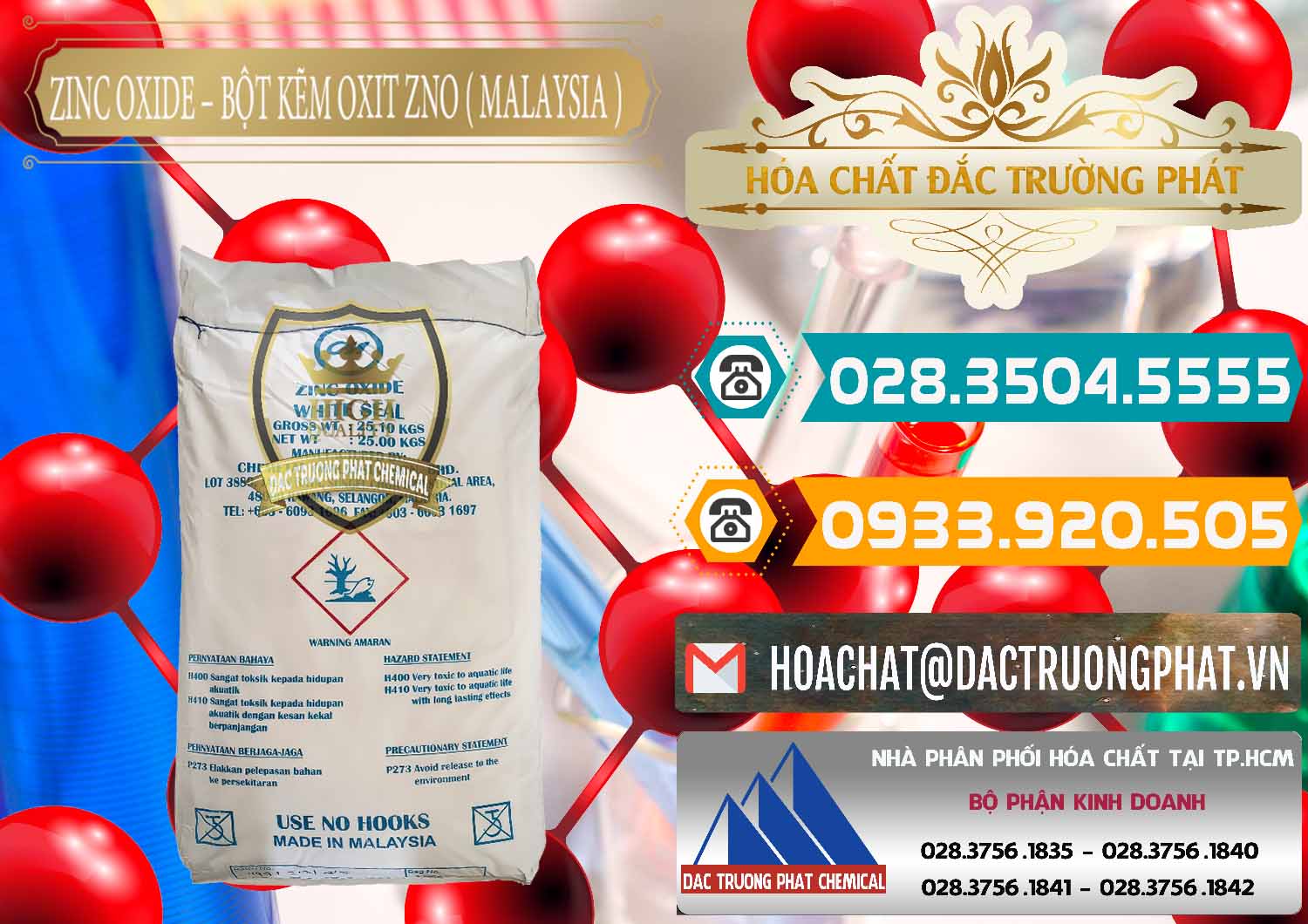 Công ty chuyên cung cấp & bán Zinc Oxide - Bột Kẽm Oxit ZNO Malaysia - 0179 - Nơi chuyên phân phối & bán hóa chất tại TP.HCM - congtyhoachat.vn