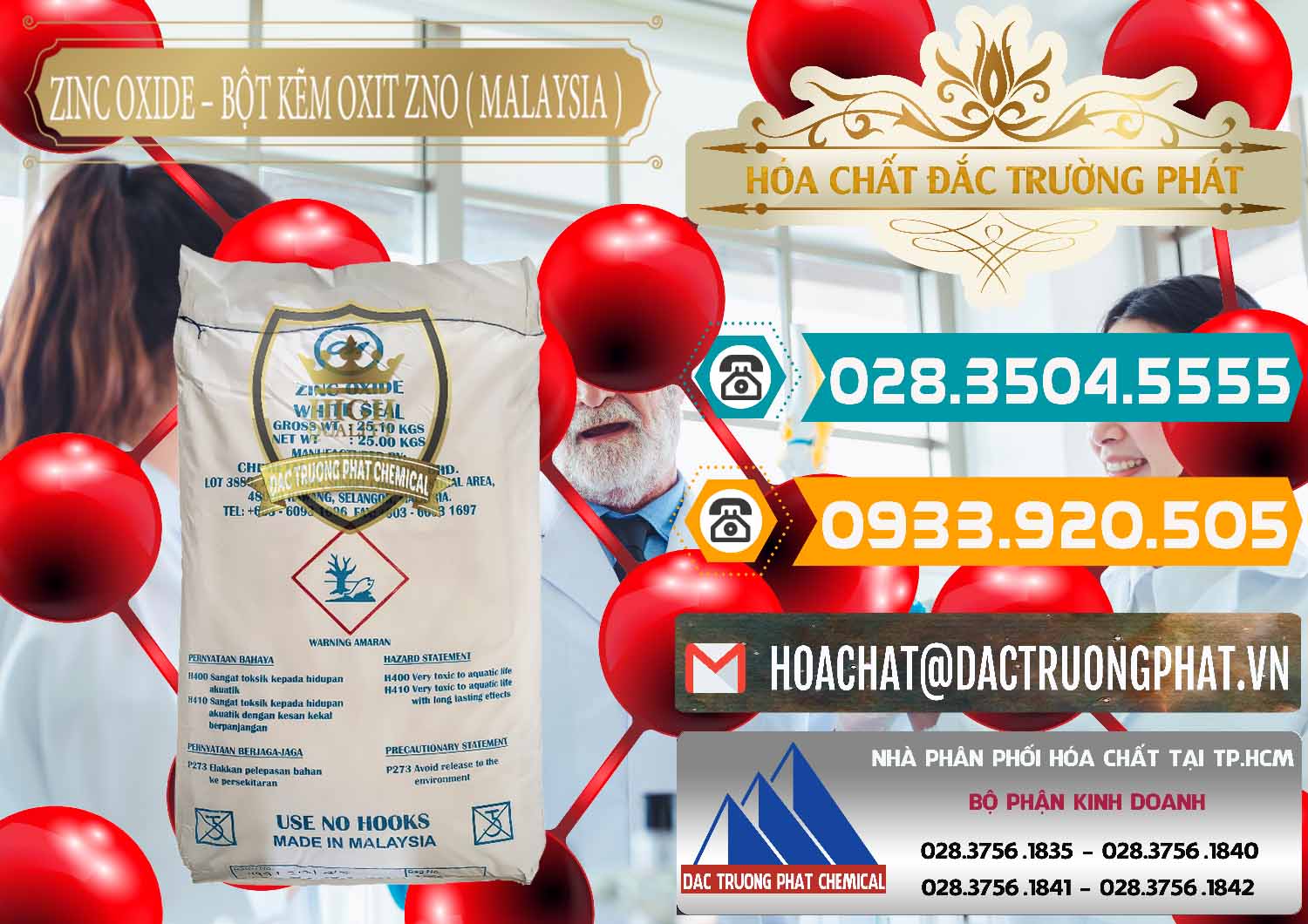 Cty bán _ cung ứng Zinc Oxide - Bột Kẽm Oxit ZNO Malaysia - 0179 - Công ty chuyên bán _ phân phối hóa chất tại TP.HCM - congtyhoachat.vn