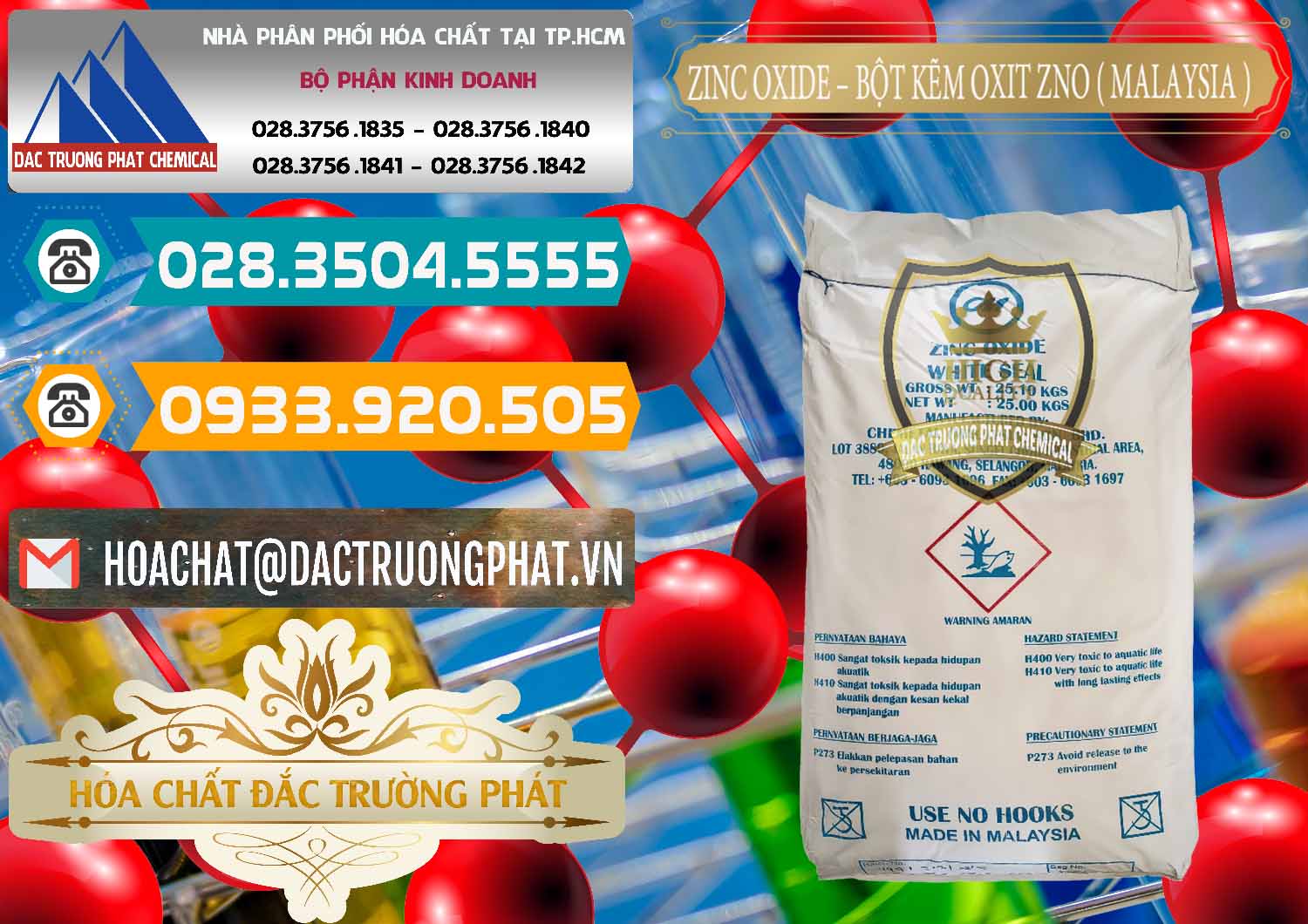 Công ty cung ứng ( bán ) Zinc Oxide - Bột Kẽm Oxit ZNO Malaysia - 0179 - Công ty cung cấp & bán hóa chất tại TP.HCM - congtyhoachat.vn