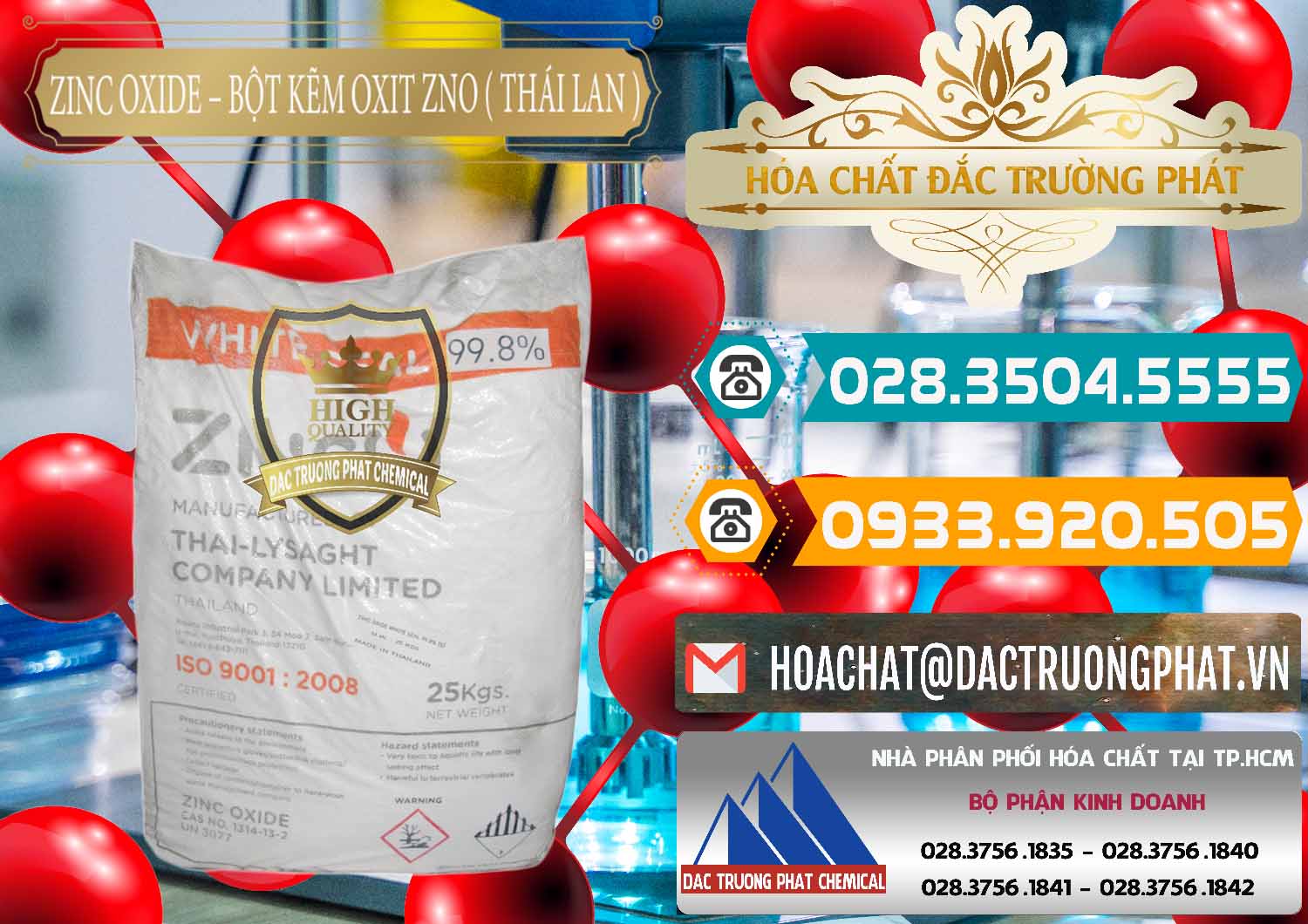 Nơi bán - phân phối Zinc Oxide - Bột Kẽm Oxit ZNO Thái Lan Thailand - 0181 - Cty chuyên cung cấp ( kinh doanh ) hóa chất tại TP.HCM - congtyhoachat.vn
