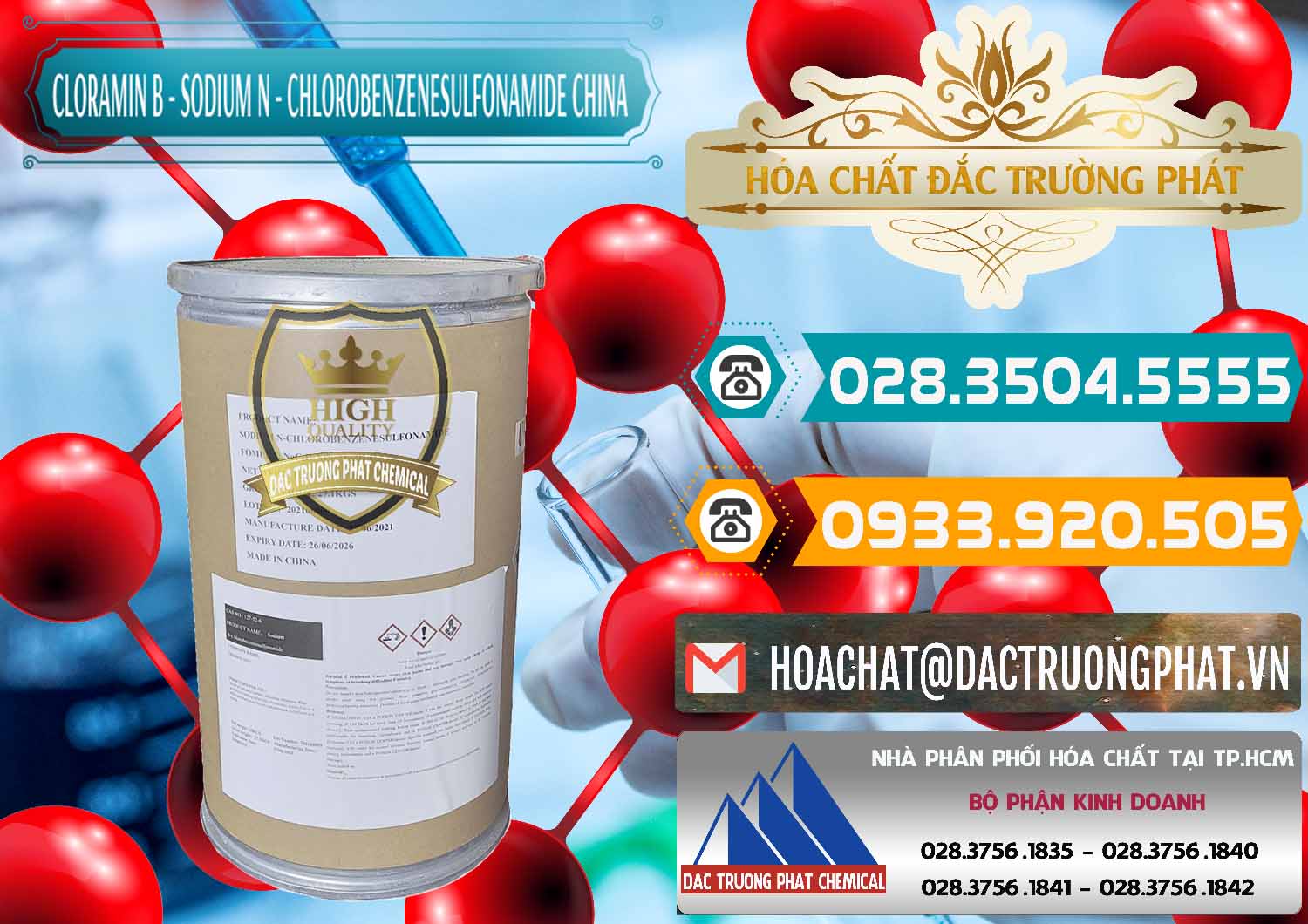 Công ty bán - cung cấp Cloramin B Khử Trùng, Diệt Khuẩn Trung Quốc China - 0298 - Cty kinh doanh và phân phối hóa chất tại TP.HCM - congtyhoachat.vn