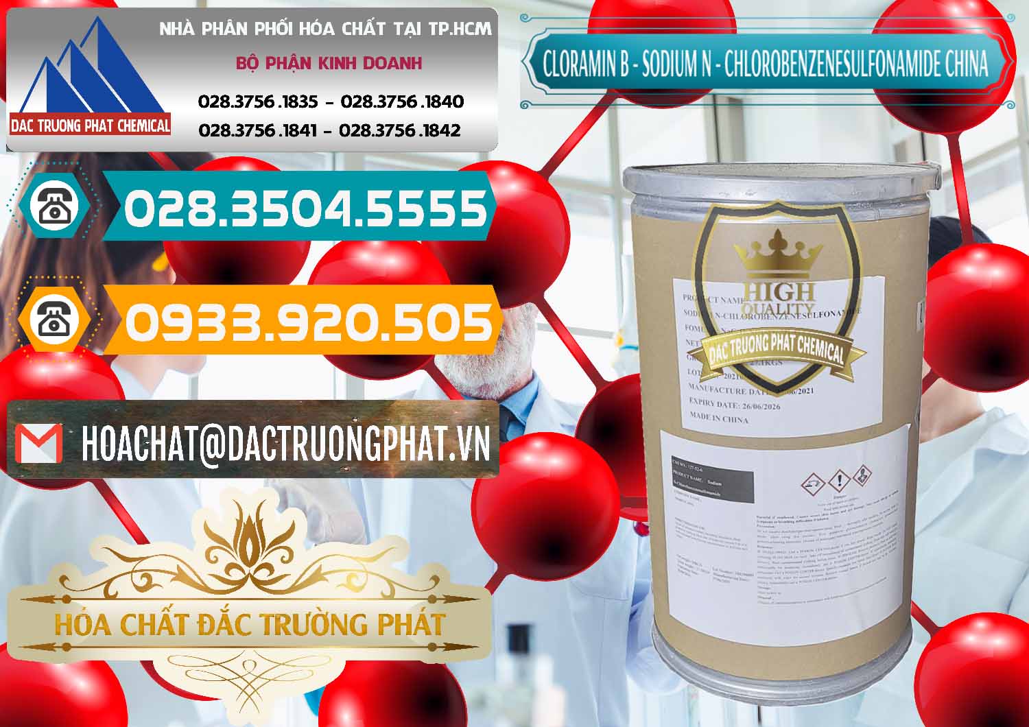 Nơi chuyên bán và cung cấp Cloramin B Khử Trùng, Diệt Khuẩn Trung Quốc China - 0298 - Nhà cung cấp _ kinh doanh hóa chất tại TP.HCM - congtyhoachat.vn