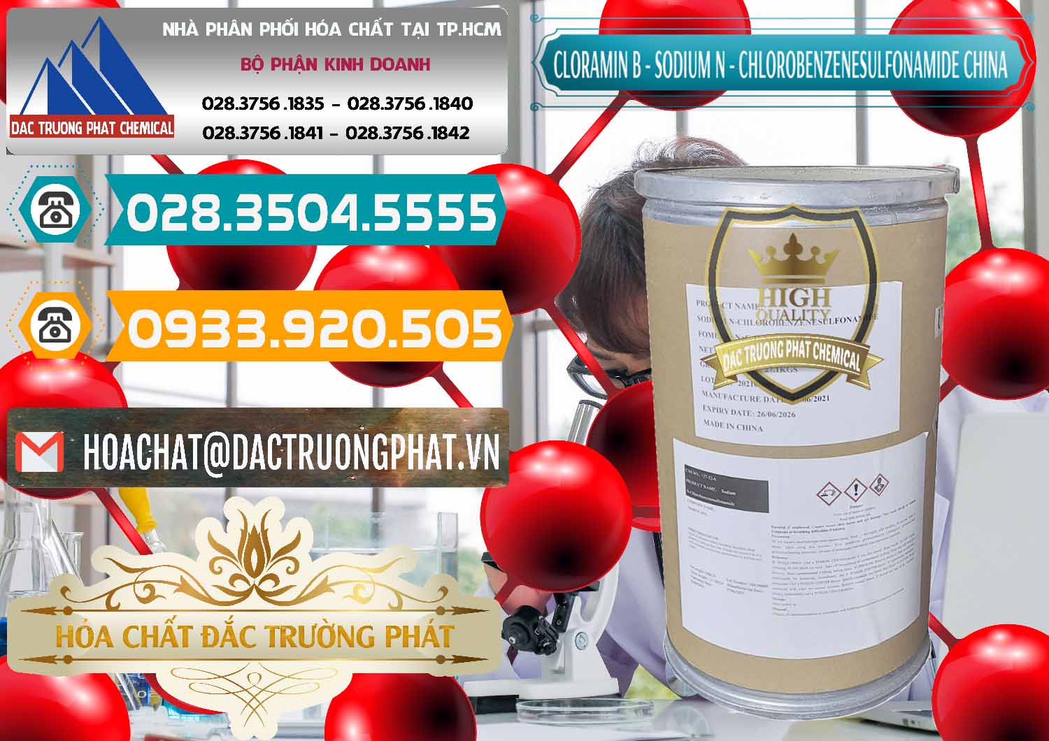 Chuyên bán _ cung ứng Cloramin B Khử Trùng, Diệt Khuẩn Trung Quốc China - 0298 - Cty cung cấp ( nhập khẩu ) hóa chất tại TP.HCM - congtyhoachat.vn